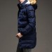 Mens Winter Mid Length Thickened Buttons Solid Color Warm Padded Jacket