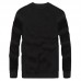 Mens 100% Cotton Solid Color O-Neck Collar Knitted Pullovers Sweaters