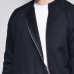 Mens Stitching Side Zipper Round Neck Street Style Solid Color Cardigans