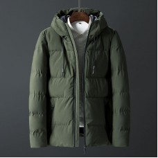 Mens Winter Thick Warm Windproof Outdoor Padded Jacket Parka