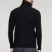 Men's Fashion Winter Turtleneck Pullovers Long Sleeve Slim Fit Plaid Zipper Knit Casual Sweaters