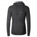 Mens Fashion Winter Knit Sweater Fit Buttons Fly Thick Warm Casual Long Sleeve Cardigans