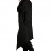 Men's Draping Stylish Irregular Hem Shawl Collar Cardigans Mid Long Cloak Casual Coats