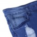 Mens Street Style Zipper Skinny Ripped Cotton Slim Washed Jeans