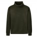 Autumn Winter Fleece High Collar Fashion Solid Color Long Sleeve T-shirts for Men