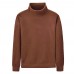 Autumn Winter Fleece High Collar Fashion Solid Color Long Sleeve T-shirts for Men