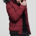 Mens Winter Thick Warm Detachable Hooded Padded Jacket Parka