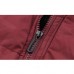 Mens Winter Thick Warm Detachable Hooded Padded Jacket Parka