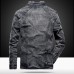 Mens Winter Vintage Stylish Stand Collar Fleece Lining Warm Denim Jacket