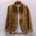 Mens Corduroy Winter Loose Button Fly Thick Warm Vintage Long Sleeve Coats