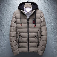 Mens Thick Warm Winter Hooded Padded Jacket