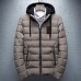 Mens Thick Warm Winter Hooded Padded Jacket