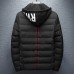 Mens Thick Warm Winter Hooded Padded Jacket