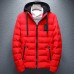 Mens Thick Warm Winter Hooded Padded Jacket