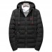 Mens Thick Warm Winter Hooded Padded Jacket