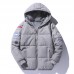 Mens Winter Hooded Padded Jacket Thick Warm Windproof Trendy Outdoor Parka