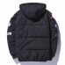 Mens Winter Hooded Padded Jacket Thick Warm Windproof Trendy Outdoor Parka