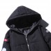 Mens Winter Hooded Padded Jacket Thick Warm Windproof Trendy Outdoor Parka