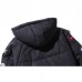 Mens Winter Hooded Padded Jacket Thick Warm Windproof Trendy Outdoor Parka